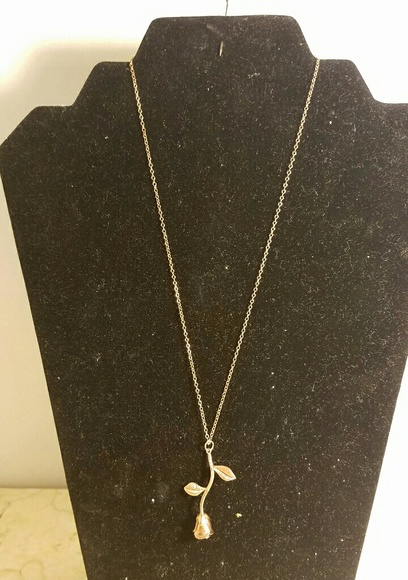 14kt GP Necklace rose gold - Picture 1 of 8